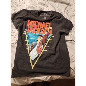 Michael Jackson Size Small Black Graphic T-Shirt Retro